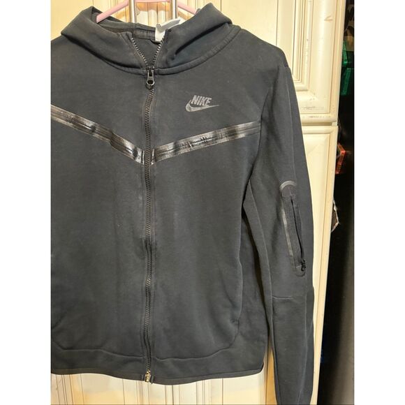 Nike Sportswear Men's Tech Fleece Full Zip Hoodie Sweatshirt Black XL - Picture 11 of 14